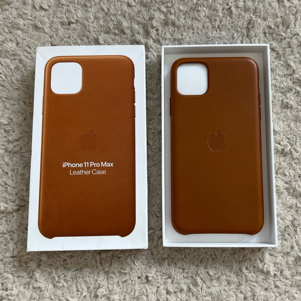 iPhone 11 Pro Max Brown Leather case